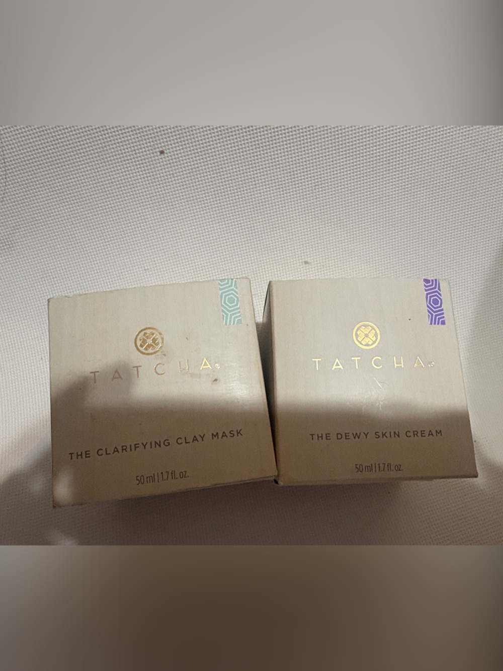 Tatcha Skincare 2PC- Dewy skin-cream 50 mL & clarifying clay mask 30mL sealed
